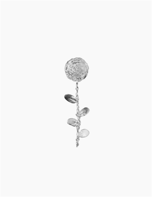 CORALI ROSE EARRING SILVER